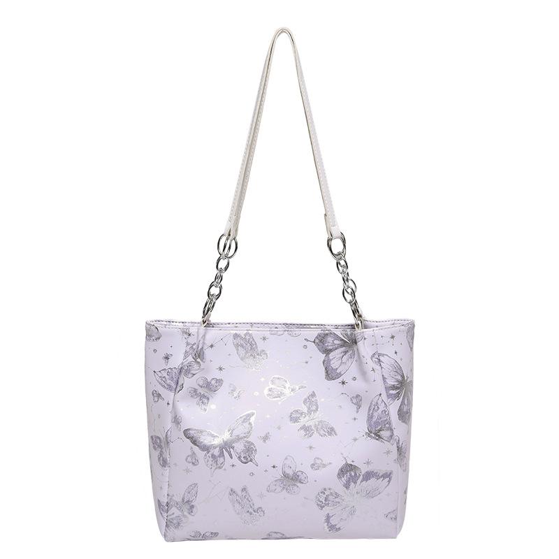 Bags Fashion Shoulder Bags Large Capacity Butterfly Tote Bags Textured Pu Underarm Bags Versatile Women'S Bags