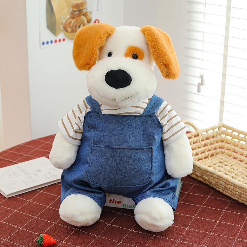 

Новая хлопковая плюшевая кукла-собака в мультяшном свитере 28cm 0.24kg