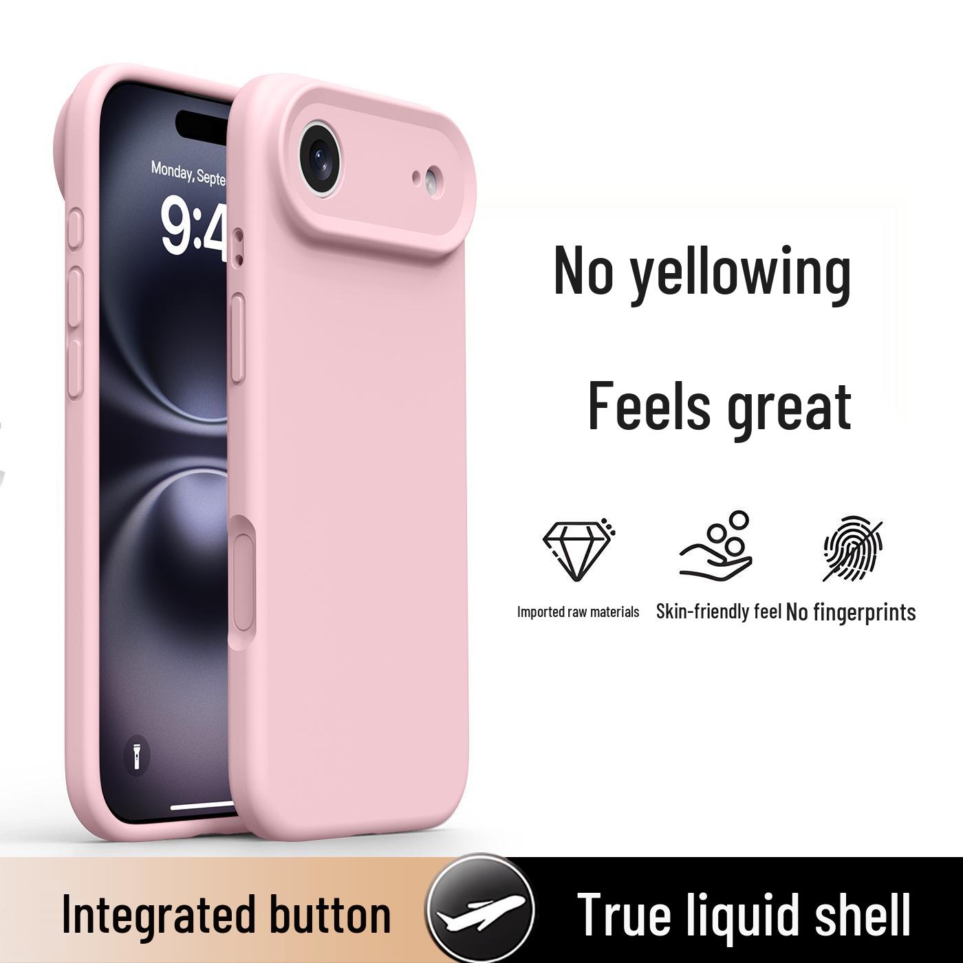 

Liquid Silicone Phone Case for iPhone 17 Air & 16 Pro - Skin-Friendly, Solid Color Protective Cover 17Air