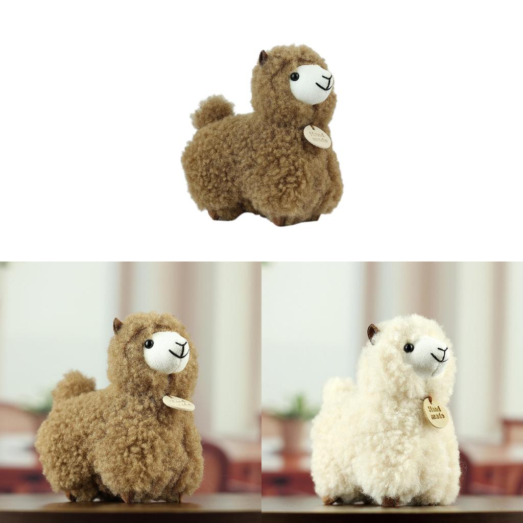 Portachiavi Llama di Peluche Morbido Animale Carino Ciondolo per Borsa Per Bambini e Adulti