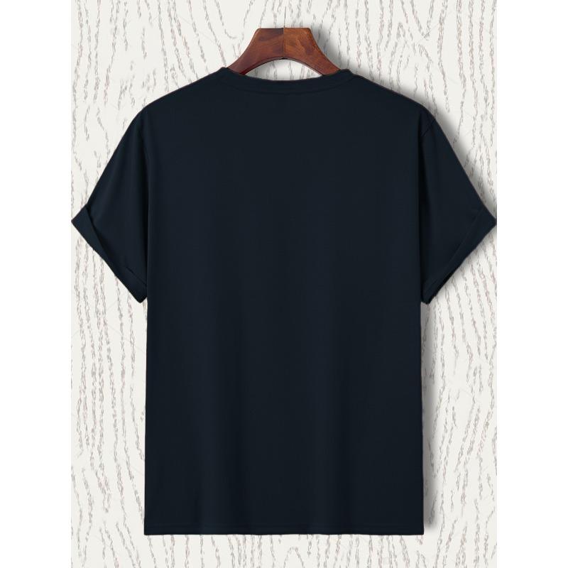 European Sizes Men's "PAPA BECAUSE GRANDMA IS for OLD GUYS" Graphic Tee - Stylish Crewneck for Summer & Father's Day