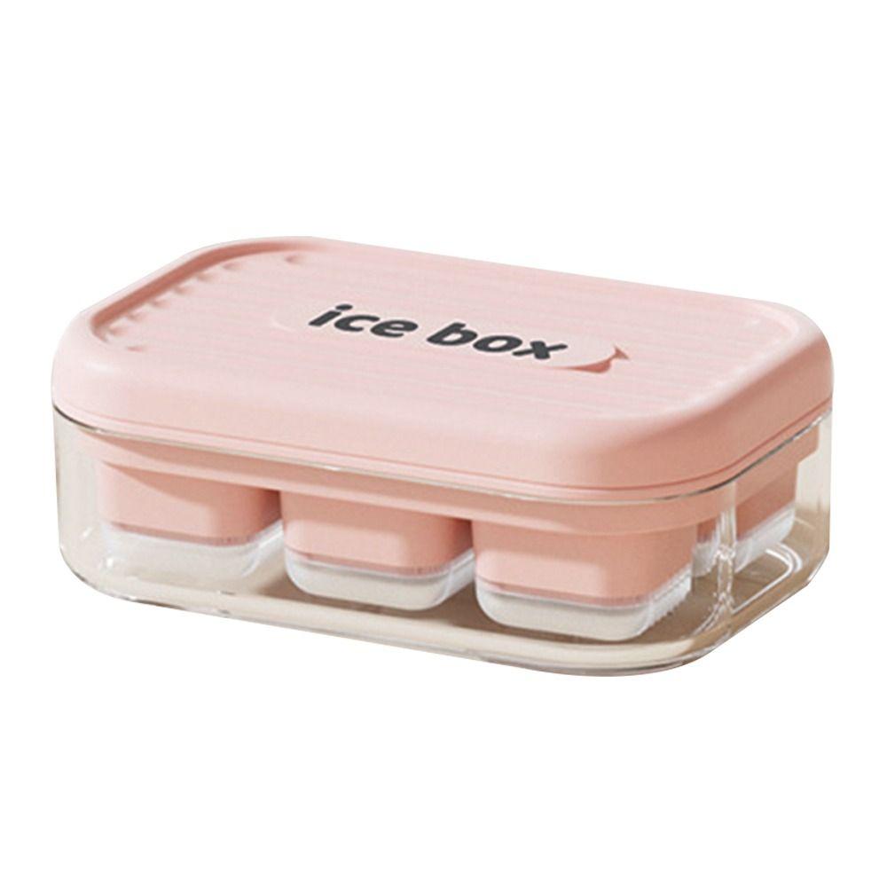 Press Type Summer Ice Cube Tray Quick Frozen With Storage Box Maker Ice Box Homemade Leak-Proof Ice Cube Maker Kitchen