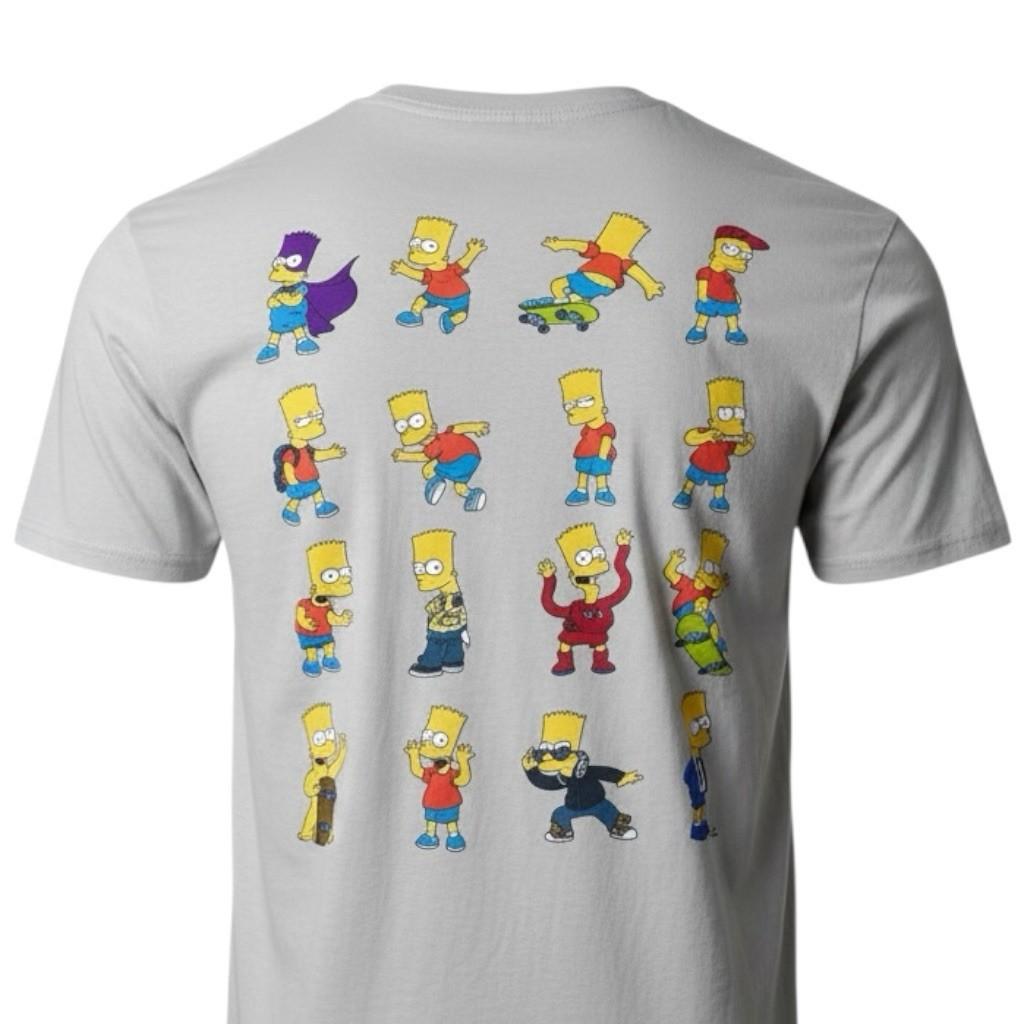 The Simpsons Bart Simpson T Shirt Mens L Beige Graphic Cartoon TV Streetwear Y2K XXXL