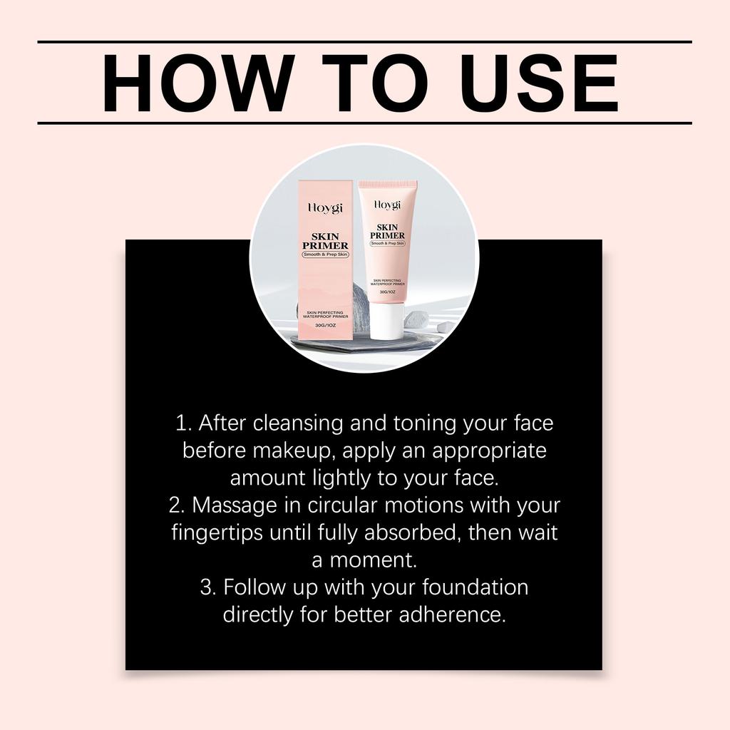 Pore Invisible Makeup Front Cleansing and Moisturizing to Improve Base Makeup Fit and Durable Natural Makeup Effect