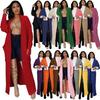 Womens Cable Knit Long Cardigan With Pockets Winter Casual Sweater 17 Colors
