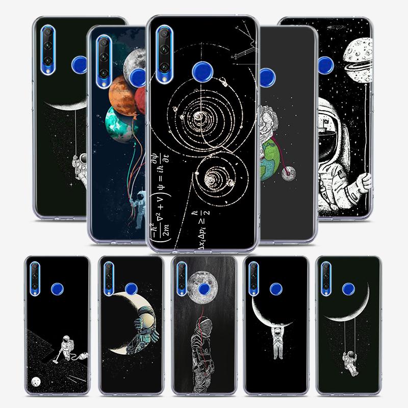 

Силиконовый чехол с астронавтом «Космос Луна» для Honor 30 30S 30i 9 10 9A 9C 9S 9N 10i 10X 9X Lite Pro 5G чехол для телефона Honor 9