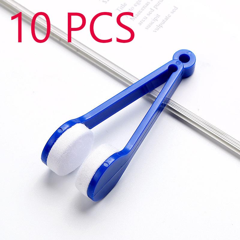 Practical Portable Glasses Cleaning Rub Eyeglass Sunglasses Spectacles Microfiber Cleaner Brushes Wiping Tools Mini