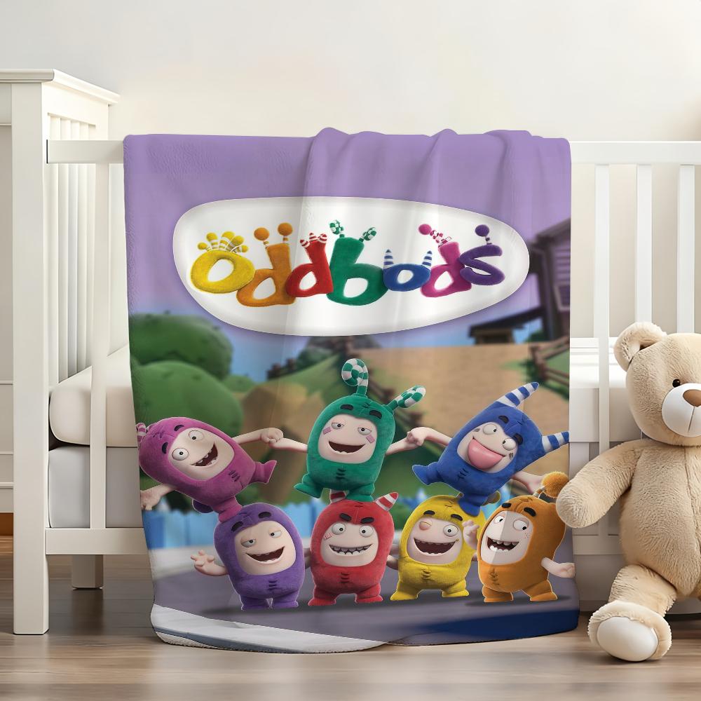 Cartoon cute O-Odd B-Bods Blanket For Sofa Office Bed Plane Travel Sleep Read Relax Camping Soft And Warm