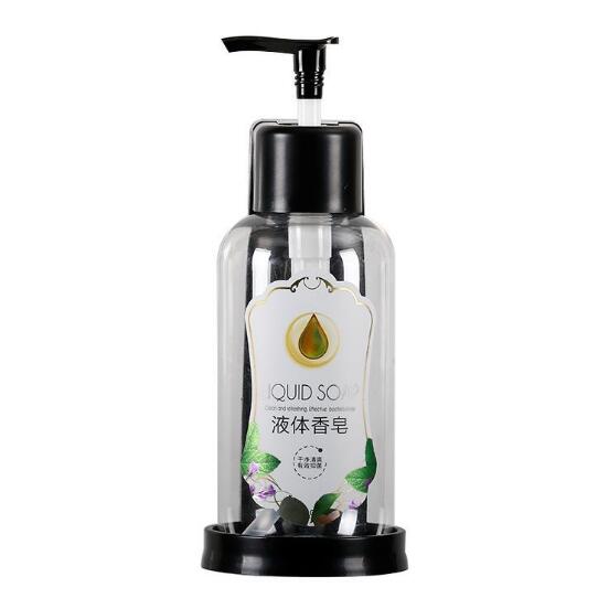 Luxury Plastic Wall Mounted Hanging Liquid Hotel Soap Dispenser Shower Gel and Conditioner Shampoo Bottle With Lotion Pump