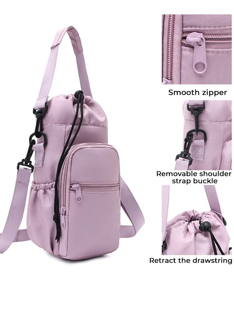 Water Bottle Holder with Strap 32oz 40oz 16 64oz Water Bottle Holder with Strap Insulated Water Bottle Carrier Sling Bag