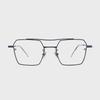 Deumeuaen Cross Road 08 Beta Titanium Rimless Glasses