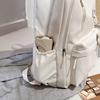 Einfarbiger Rucksack für Damen und Herren, Modischer Schul-Reise-Tagesrucksack mit mehreren Taschen