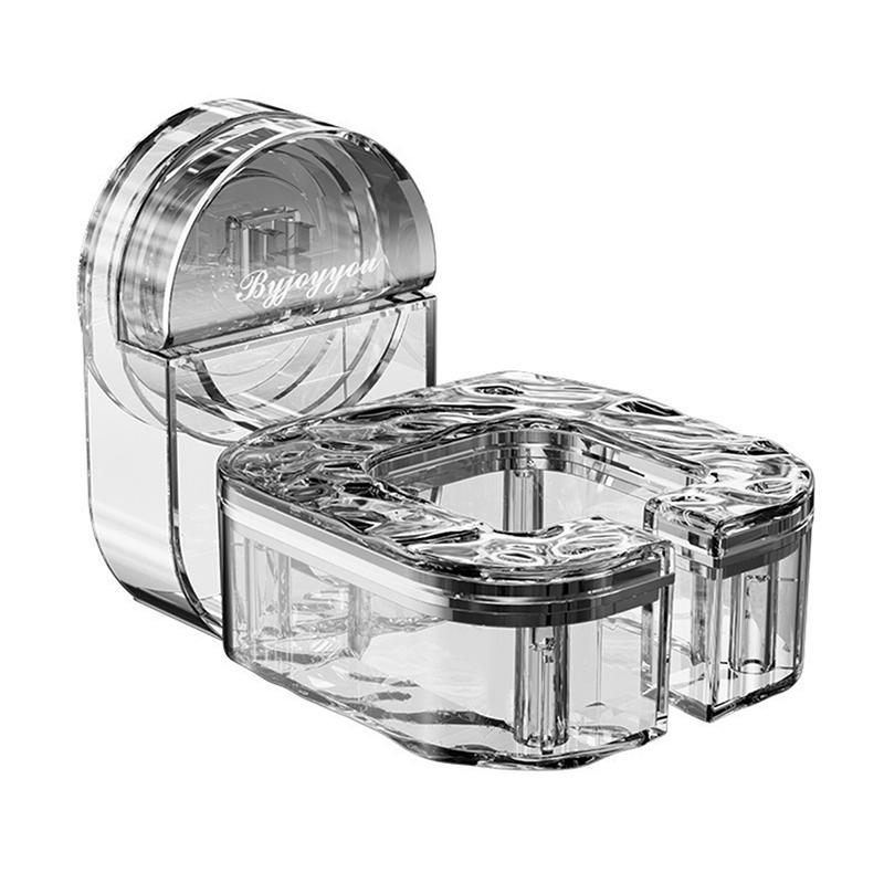 

Прозрачный держатель для фена настенный без перфорации подставка для фена вращающаяся присоска кронштейн для хранения фена прозрачный