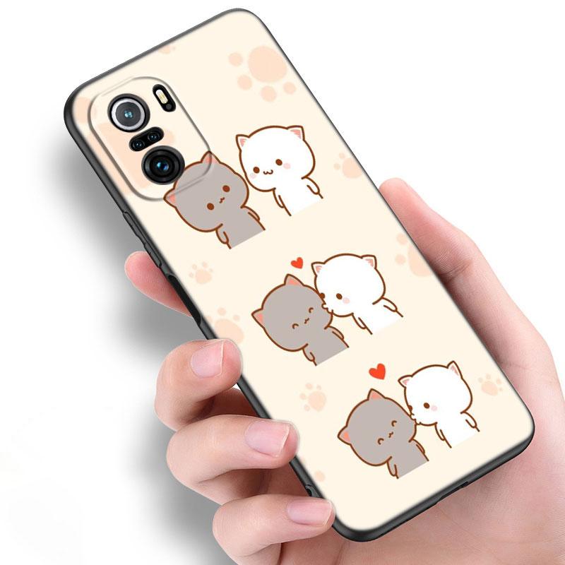 Funny Cartoon Cat Phone Case For Xiaomi Mi POCO X3 NFC GT M4 M3 12 11T 10T Pro A3 11 Lite NE 5G 12X 11i F3 Soft TPU Black Cover