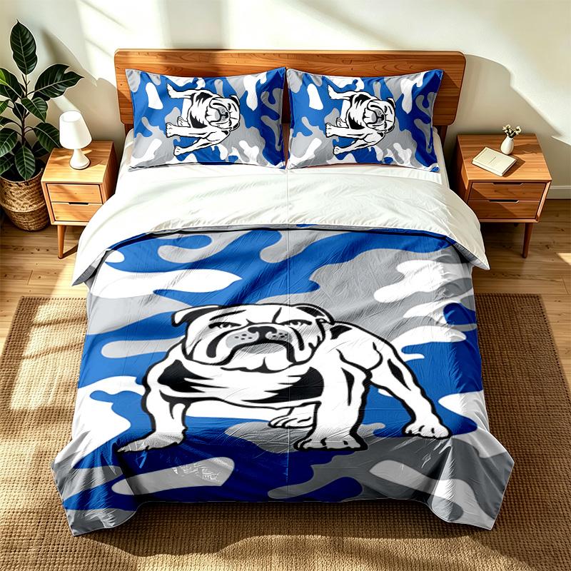 Canterbury Bankstown Bulldogs (1) 3pc Set Suitable for Master Bedrooms Soft and Comfortable an Ideal Gift for Family and Friends Includes One Duvet Co