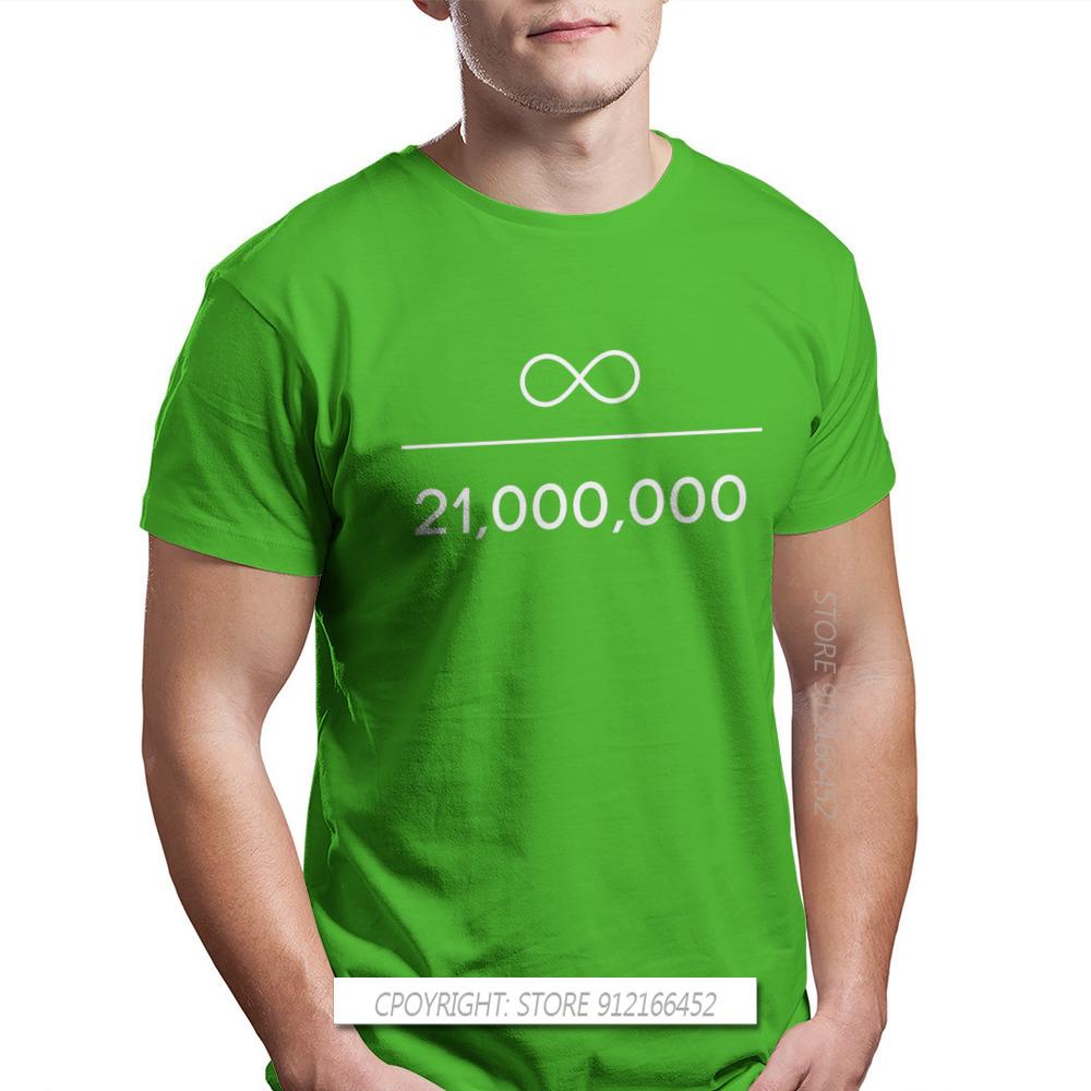 Infinity Divided By 21 Million Unique TShirt Bitcoin Cryptocurrency Miners Meme New Design Graphic T Shirt Stuff Hot Sale