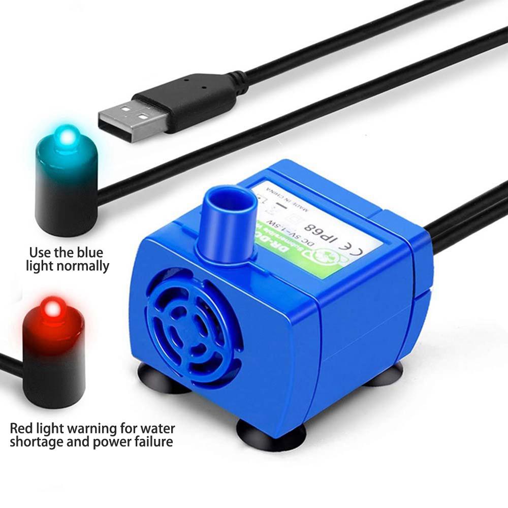 

Міні-занурювальний насос 160 л/год 1,5 Вт USB DC 5 В Диспенсер для води для домашніх тварин Водяний насос DR-DC160 Водяні насоси Надтихий безщітковий двигун
