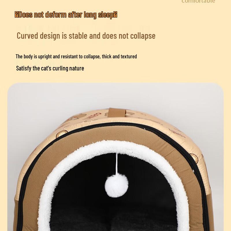 Washable Thickened Winter Pet Bed