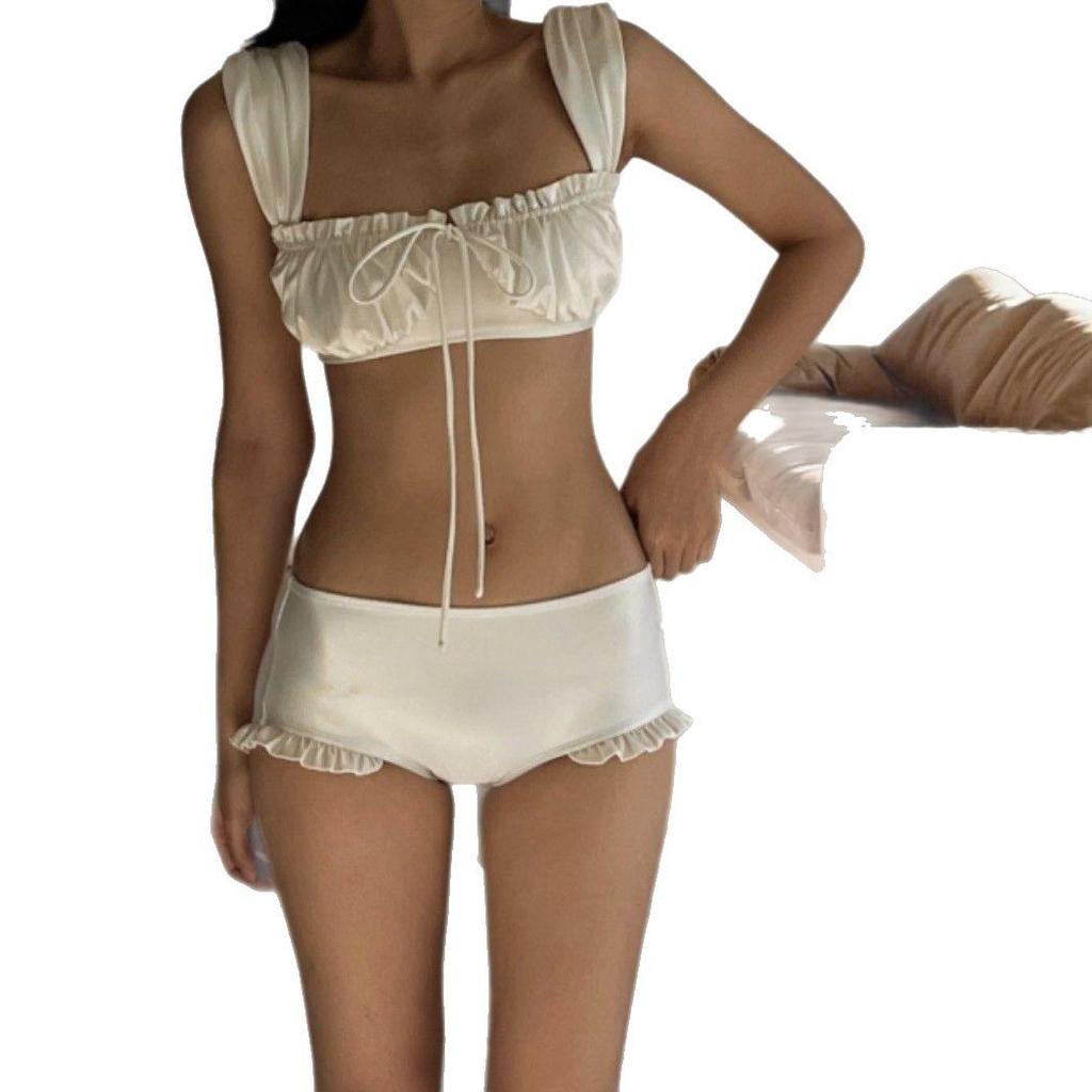 European & American Fashion Solid Color Bikini Two-Piece Women’s Swimsuit - 2025 Collection