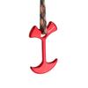 4PCS Pack Aluminum Tent Peg Outdoor Camping Wind Rope Anchor Chains Deck Floor Nail(Red)