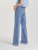 UNKNOWN PLANET Line Slit Denim Pants Blue