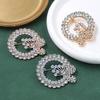 Korean High-End Shining Butterfly Brooch: Elegant Round Pin for Clothes