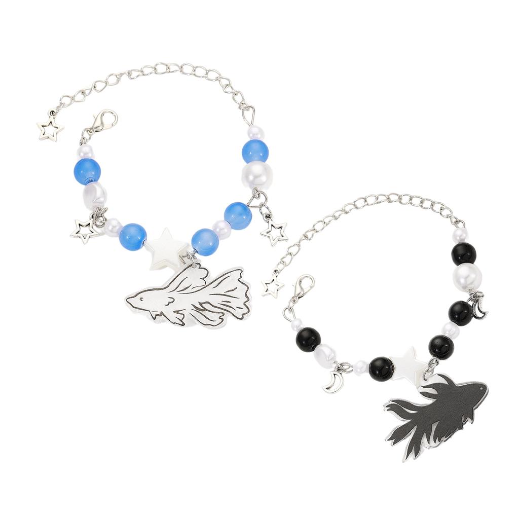 Schickes handgefertigtes tropisches Fischarmband Charm Armreif Perfektes Geschenk für Frauen, die modischen Schmuck lieben