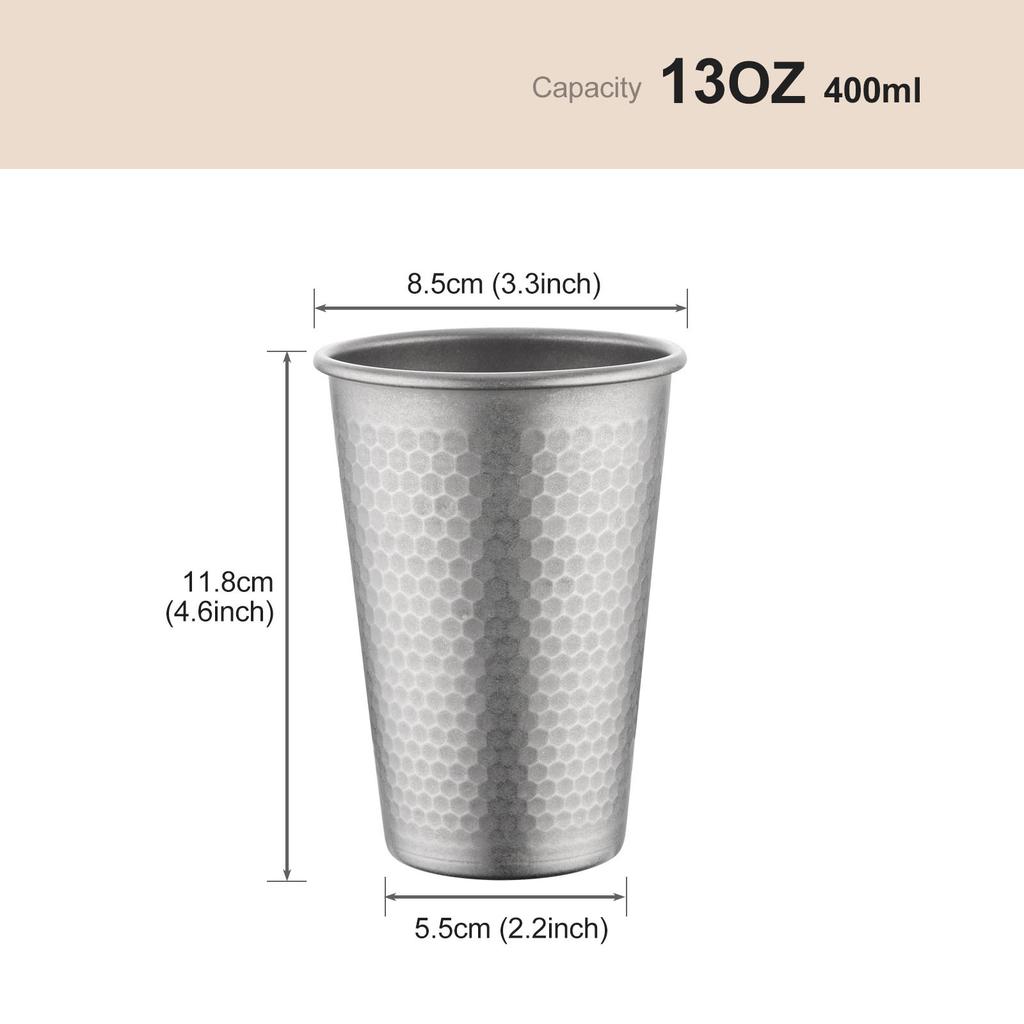 Food Grade Retro Series Imitation Old Single-Layer Cup Water Cup Tea Cup Coffee Cup Diamond Pattern South East Asia Japan And South Korea Best-Selling