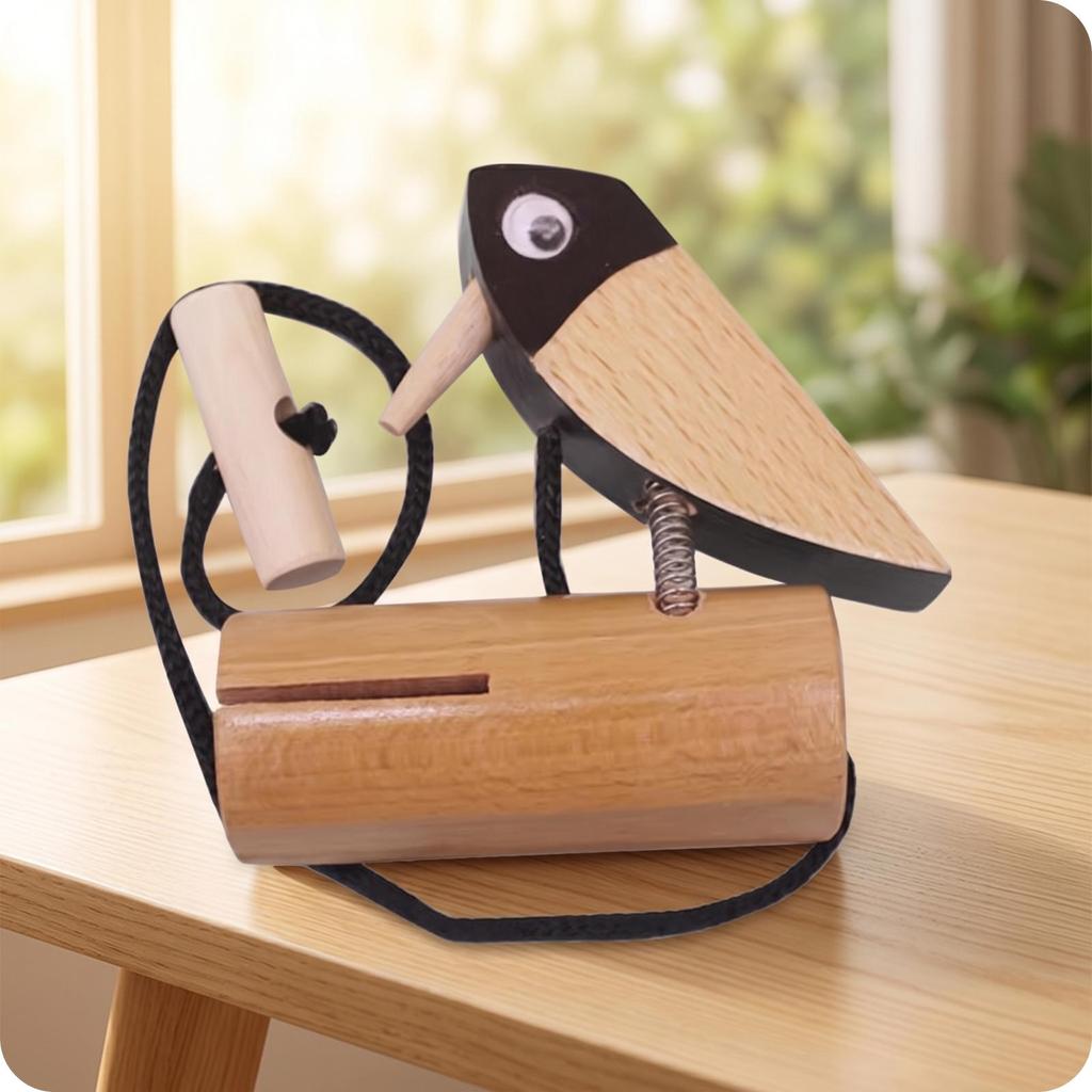 Wooden Bird Whistle Small Sound Opening Bird-Call Oral for General Play