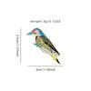 Pretty Puzzle Pattern Kingfisher Enamel Brooches Colorful Swallow Bird Collar Pins For Backpack Bag Jewelry With Free Shipping