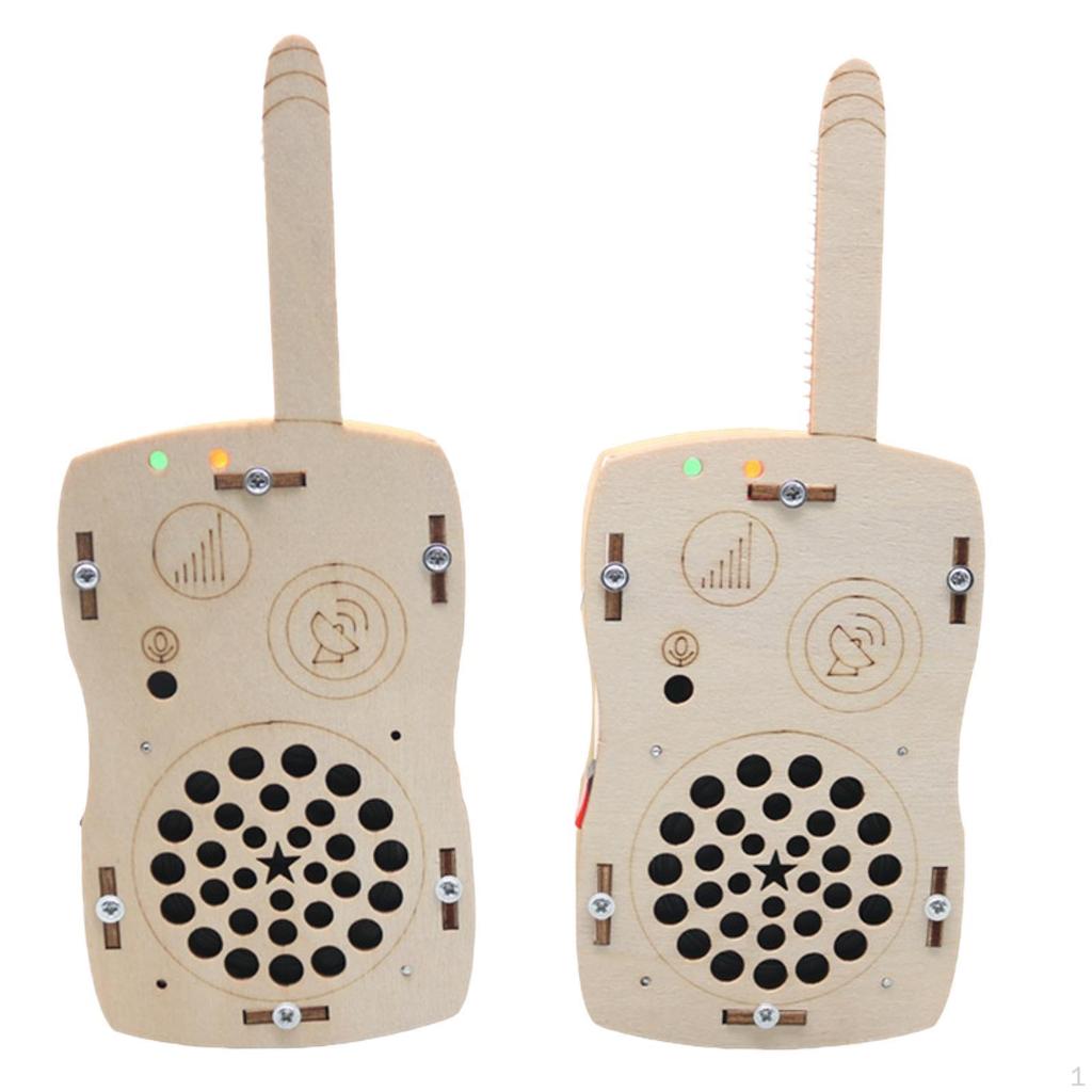 Children Walkie Talkies DIY Kit Interactive Toys Long Range Handheld Radio