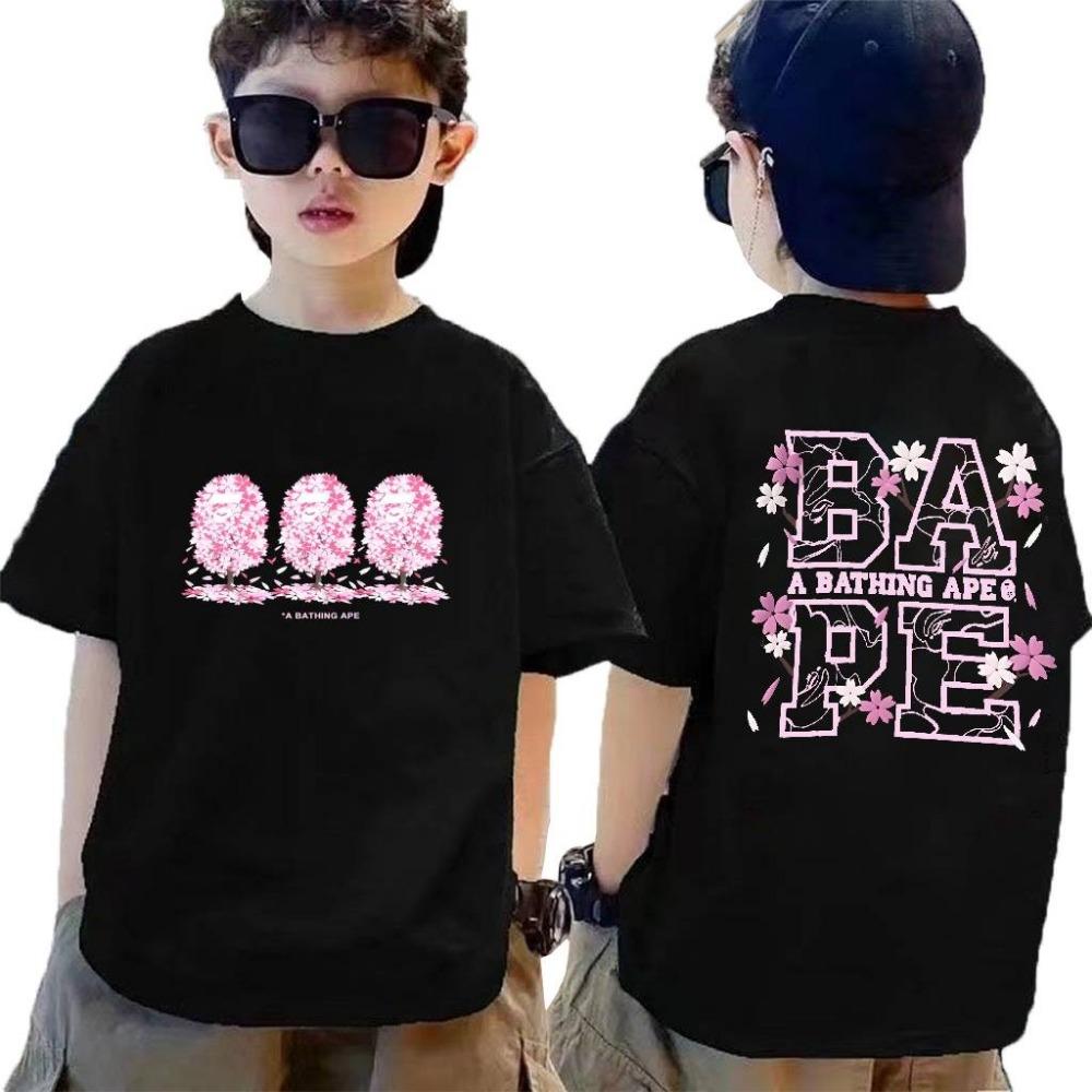 

Модна дитяча футболка BATHONG APE BAPE для хлопчиків та дівчаток, дитячий топ з коротким рукавом M