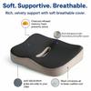 Memory Foam Seat Cushion Tailbone Sciatica Back Pain Relief Comfort Office Chair Car Seat Cushion Non-Slip Orthopedic MemoryFoam