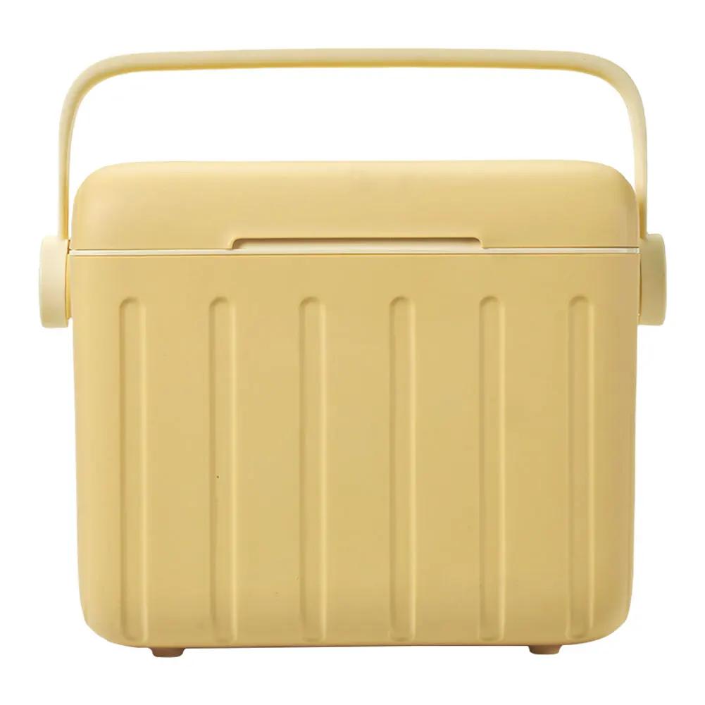 15L/6L Multipurpose Camping Cooler Box Insulated Ice Chest Portable Ice Bucket Hard Box for Outdoor Camping Beach Picnic