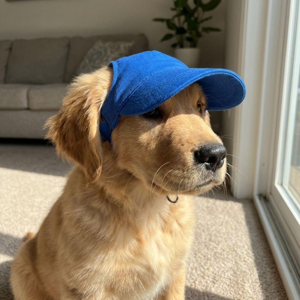 with Ear Holes Dog Sun Hat Sun Protection Dog Sunscreen Hat Handsome Summer Cat Cap Outdoor Sports
