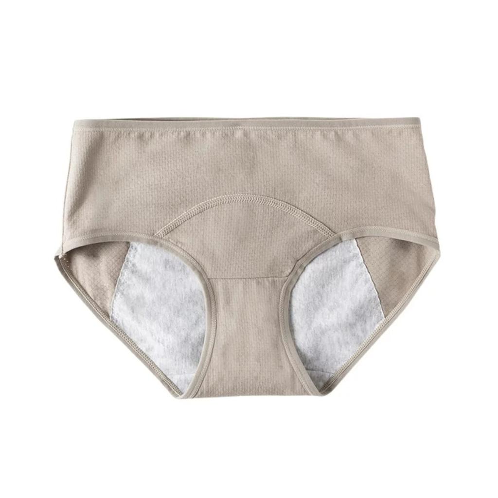 Women's Cotton Leakproof Period Panties Middle Waist Comfortable Underwear