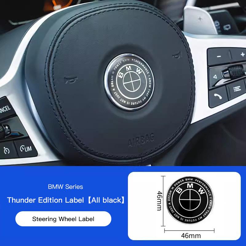 2026 Hot 1PC Car Steering Wheel Logo Emblem Aluminum Sticker For BMW M3 M4 M5 G42 G30 G20 E39 E36 E87 E53 F44 F07 F34 G15 G16 G23 G22 F30 Jdsg40