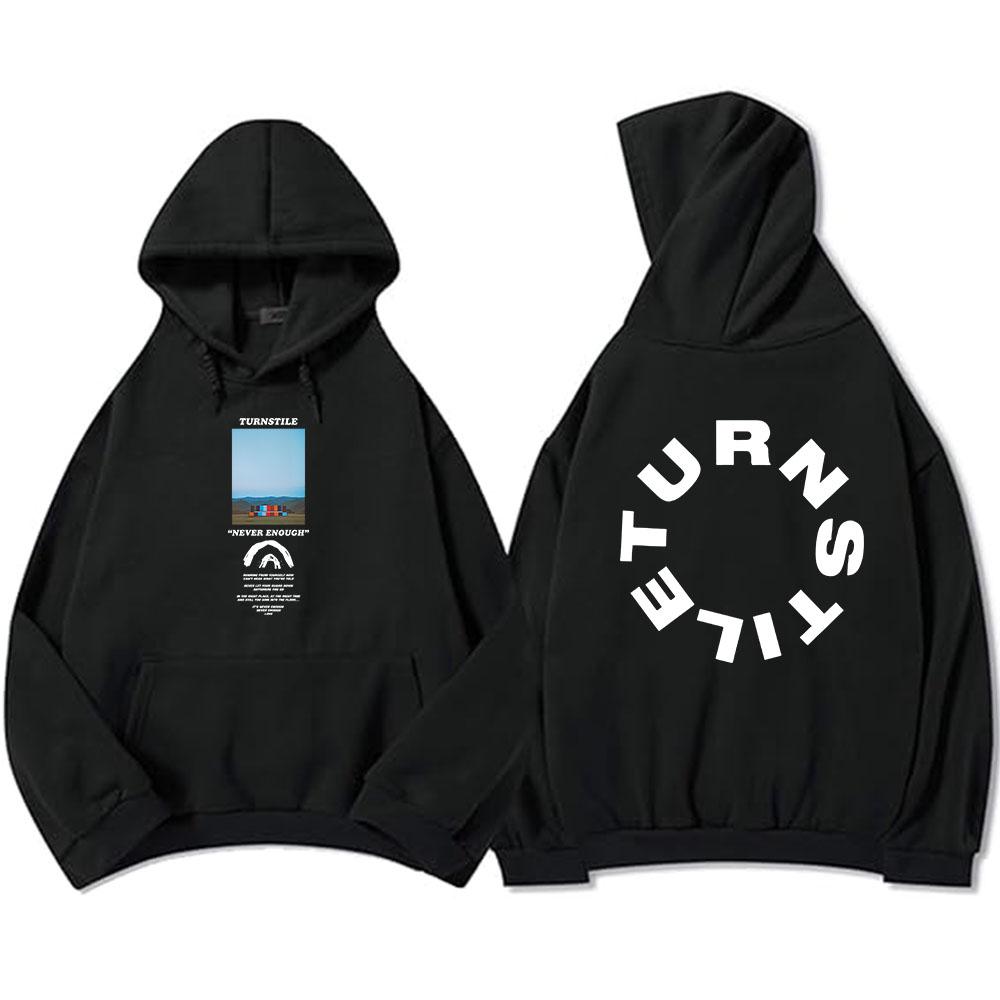 TORNACQUISTO MAI ABBASTANZA FELPA DA PALCO Hip Hop Unisex Streetwear Manica Lunga Pullover Casual con Cappuccio Stampa Grafica Merch Sudaderas