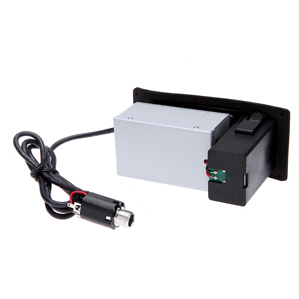 4 Band EQ Equalizer Piezo Pickup EQ 7545R Pre Amp Acoustic Guitar Preamp Amplifier Tuner