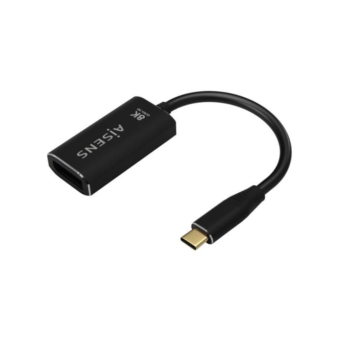 Câble Convertisseur - AISENS - A109-0690 - USB-C à DisplayPort - 8K 60Hz - Aluminium 15cm