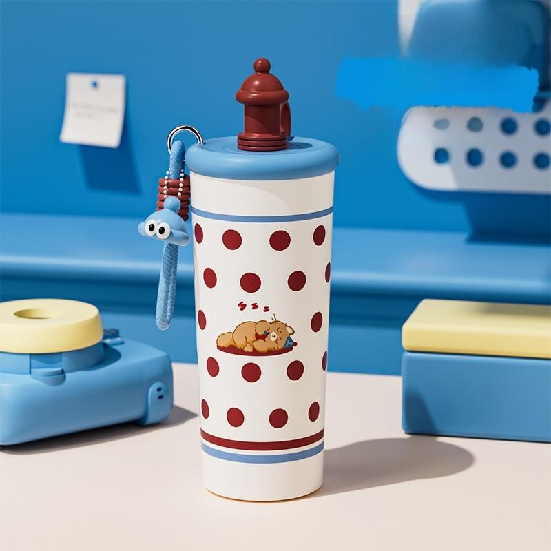 Cake Bear Cat Printed 700ml Stainless Steel Insulated Cup Large Capacity Gift