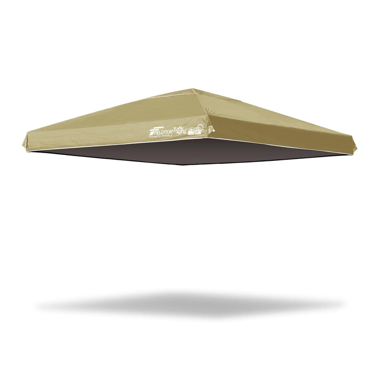 

FIELDOOR Top Cover Awning x For Tarp Tents UV Protection High Water Resistance Cover Only 3.0 3.0m Top [Sand] песочный