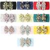 New baby headband, cute printed bow children's headscarf, thin breathable baby hair accessories