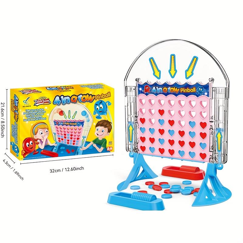 

Four 4 in a Row Snap Launch Board Game with PushButton Launcher, Kids Party Games, Fast-Paced TabletopStrategy Game, 2 Player Bo