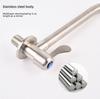 Kitchen Faucet Stainless Steel Wall Mounted Single Cold Water Faucet Lower Curve Faucet Wall Sink Water Tap Premium Quality