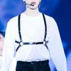 Men's Kpop Stage Performance Leather Harness Suspenders