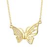 Light Luxury High-End Diamond-Encrusted Magnetic Butterfly Necklace Women'S Niche Design Clavicle Chain Temperament Personalized Fashion Neck Chain