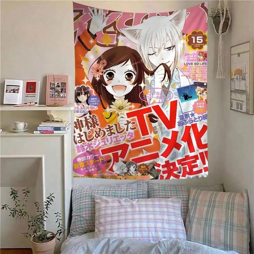 Anime K-Kamisama Kiss Hangend Boheems Wandkleed Boheemse Wandtapijten Mandala Kawaii Kamerdecoratie 40cmX60cm