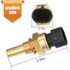 1 PC Engine Temperature Sensor, ECT Temp Sensor Replace 15404280 12191170 60811520 12608814, Car Parts, Compatible with Delphi (Gold)