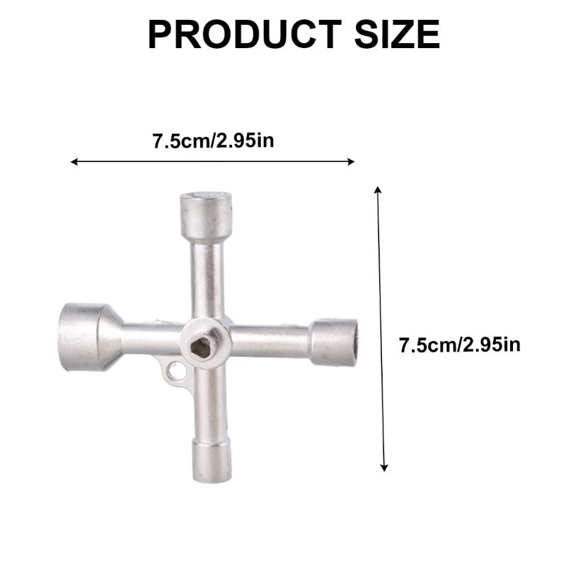 5 In 1 Utilities Key Crossing Switches Key Wrench Triangles Electrical Cupboard Elevator Cabinet Screwdriver Accessories